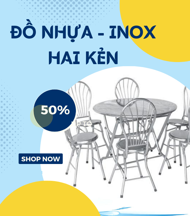 BÀN GHẾ INOX 
