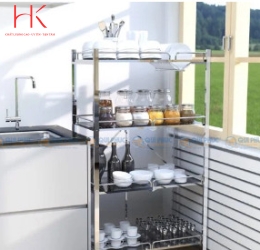 Kệ xếp inox đa năng cao cấp DELI Compac