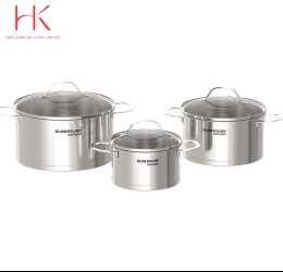 BỘ NỒI INOX 5 ĐÁY SUNHOUSE MAMA SHG502