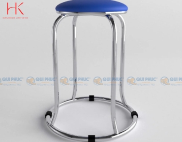Ghế đôn inox WIN mặt nệm phi 19 cao