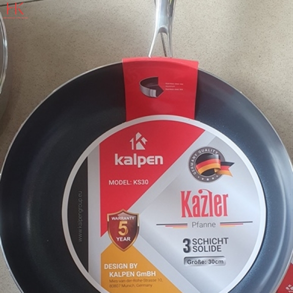 CHẢO INOX 3 LỚP LIỀN KHÓI KALPEN KAZLER 30CM