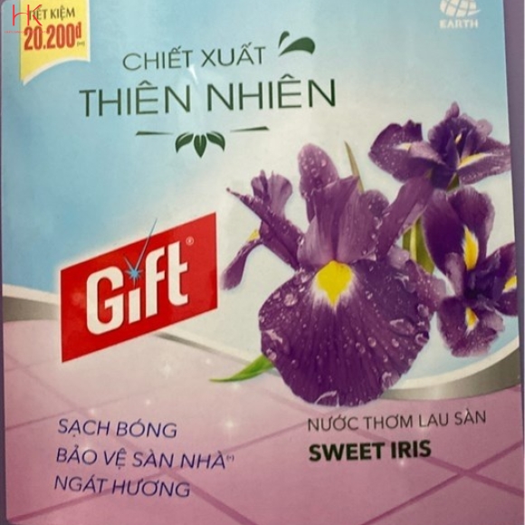 GIFT CHIẾC XUẤT THIÊN NHIÊN NƯỚC THƠM LAU SÀN HƯƠNG SWEET IRIS 3,8KG