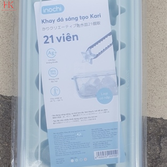 KHAY ĐÁ SÁNG TẠO KARI 21 VIÊN CÓ NẮP