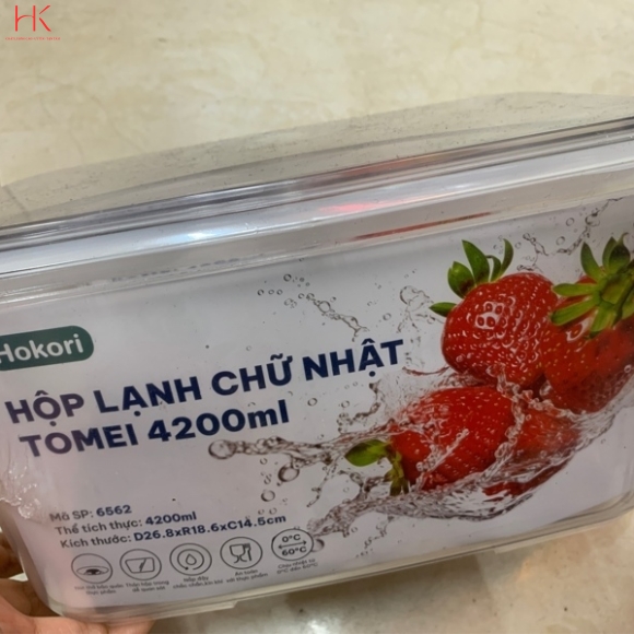 HỘP LẠNH CHỮ NHẬT HOKORI 4200ML 6562