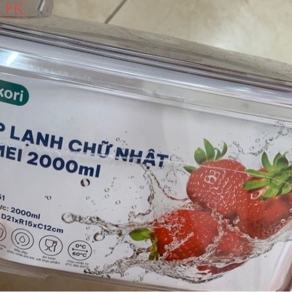 HỘP LẠNH CHỮ NHẬT HOKORI 2000ML 6561