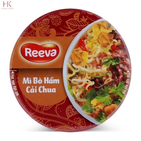 Mì bò hầm cải chua Reeva hộp 100g