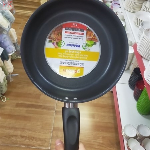 CHẢO INOX GOLDSUN QUAI ĐEN SIZE 24