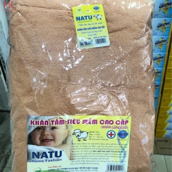 KHĂN TẮM LÔNG CỪU SIÊU MỀM CAO CẤP NATU N09