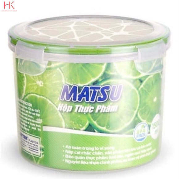 HỘP TP TRÒN MATSU 1500ML DUY TÂN 459
