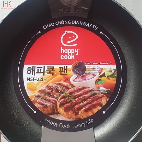 Chảo chống dính Happycook đáy từ 22cm