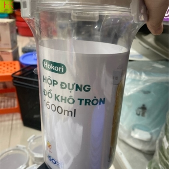 HỘP ĐỰNG ĐỒ KHÔ 1600ML HOKORI