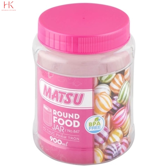 HŨ THỰC PHẨM TRÒN MATSU ROUND FOOD FREE BPA 1400ML NO\.848