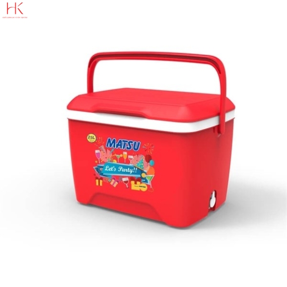 THÙNG ĐÁ VUÔNG DUY TÂN 25L ĐỎ