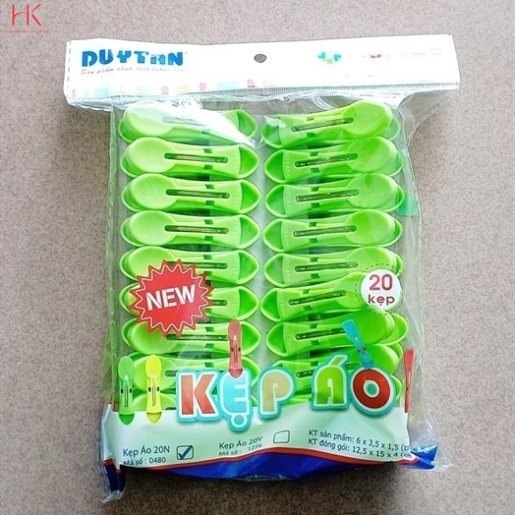 NO\.0480 KẸP NHỰA DUY TÂN 20 KẸP