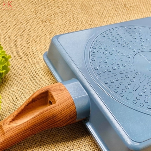 CHẢO VUÔNG CHỐNG DINH ECORAMIC 20X23CM