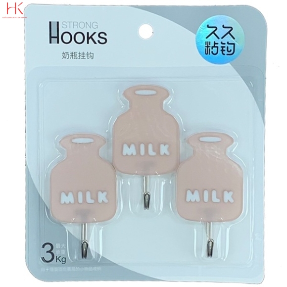 MÓC DÁN NK NHỰA MÓC INOX 3C GH\-9158