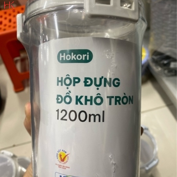 HỘP ĐỰNG ĐỒ KHÔ 1200ML HOKORI