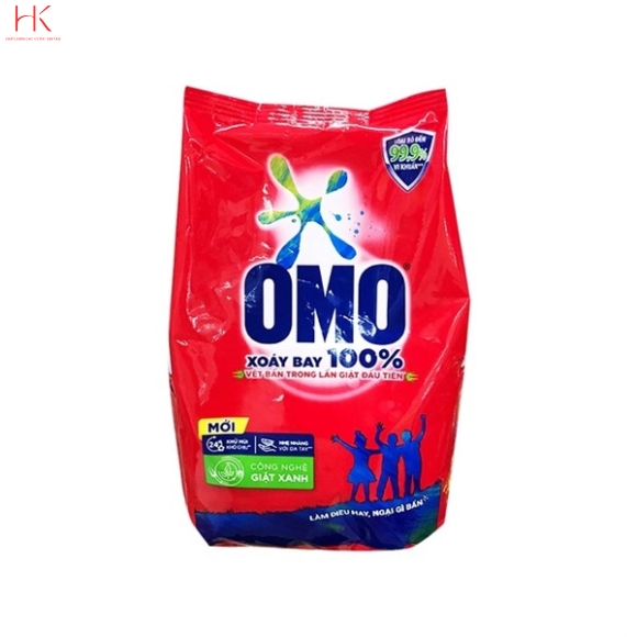 Bột Giặt Omo Đỏ Hệ Bọt Thông Minh Gói 380g