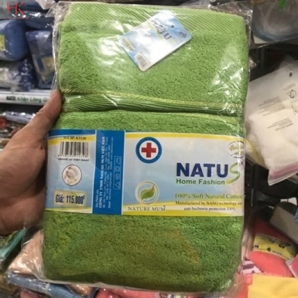 KHĂN TẮM COTONG TRƠN 1M2 NATU