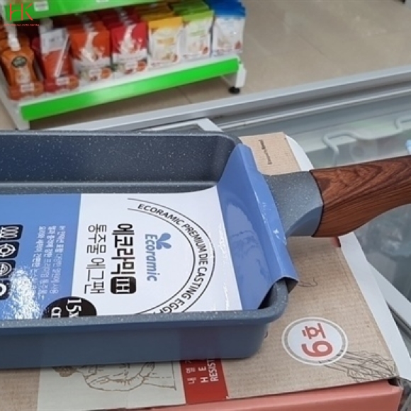 LD\- CHẢO ĐÚC TRỨNG VÂN ĐÁ 15X18CM 1518IH