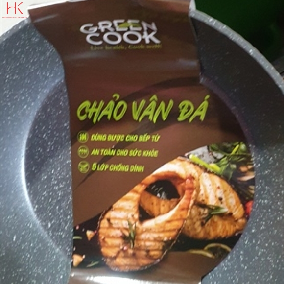 CHẢO CHỐNG DÍNH VÂN ĐÁ GREEKCOOK 24