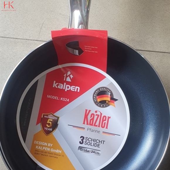 CHẢO INOX 3 LỚP LIỀN KHÓI KALPEN KAZLER 24 CM