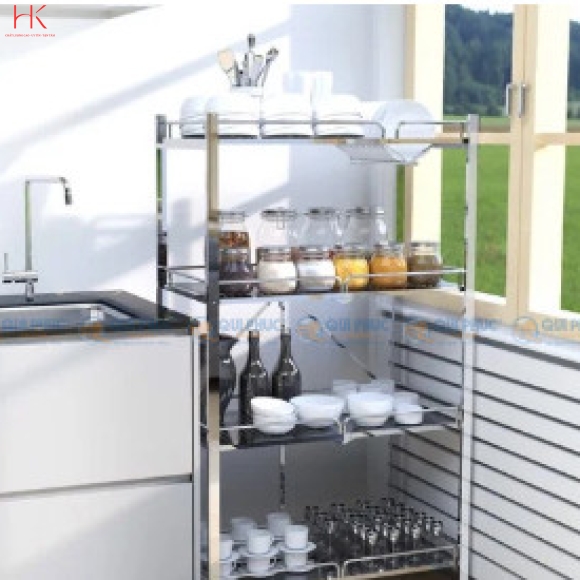 Kệ xếp inox đa năng cao cấp DELI Compac