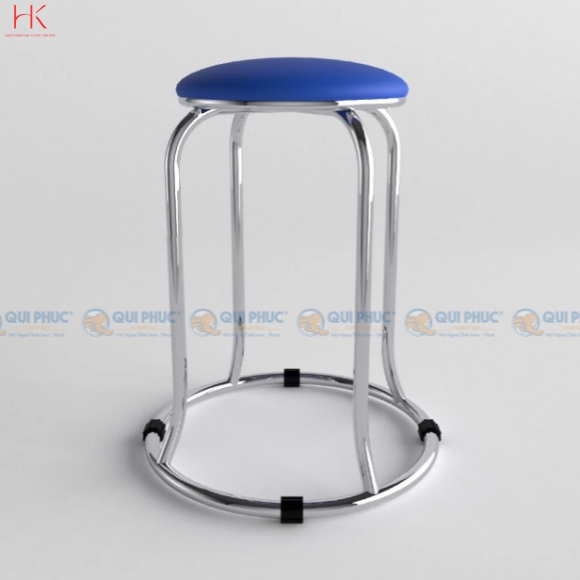 Ghế đôn inox WIN mặt nệm phi 19 cao