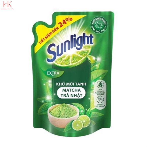 Nước Rửa Chén Sunlight Trà Xanh 3\.4kg