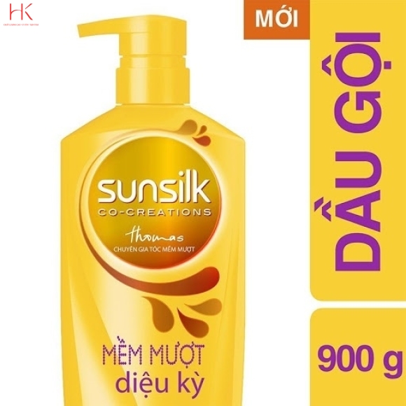 Dầu gội Sunsilk mềm mượt diệu kỳ 900g vàng