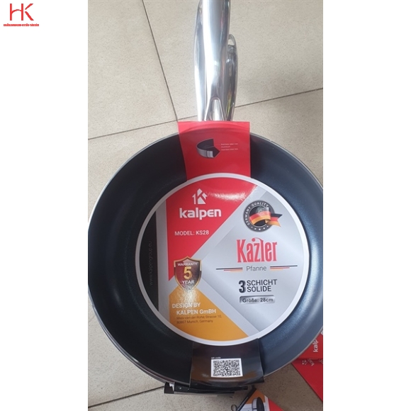 CHẢO INOX 3 LỚP LIỀN KHÓI KALPEN KAZLER 38 CM