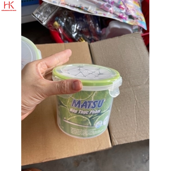 HỘP THỰC PHẨM TRÒN MATSU 900ML DUY TÂN
