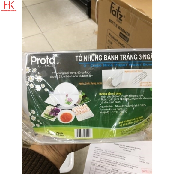 KHAY NHÚNG BÁNH TRÁNG 3 NGĂN PROTA