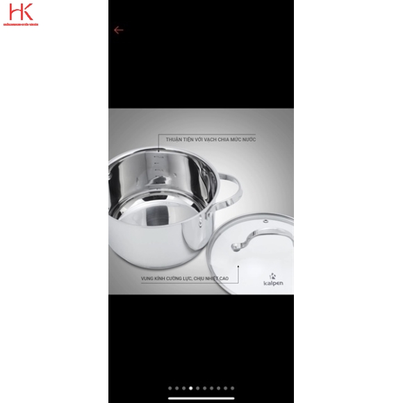 NỒI INOX KALPEN LERMAT 5 ĐÁY L18