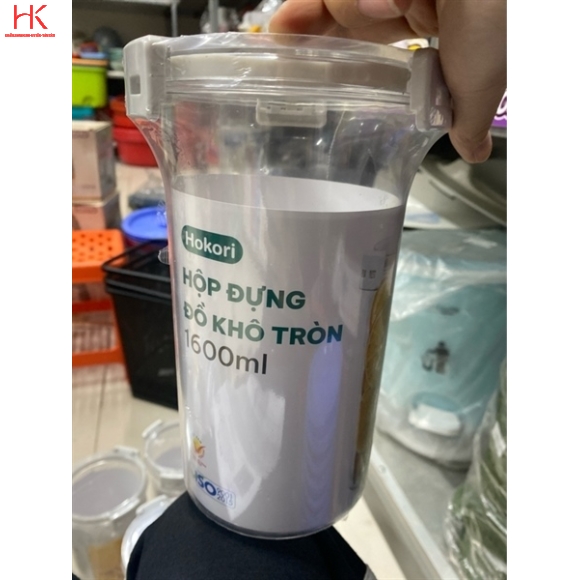 HỘP ĐỰNG ĐỒ KHÔ 1600ML HOKORI