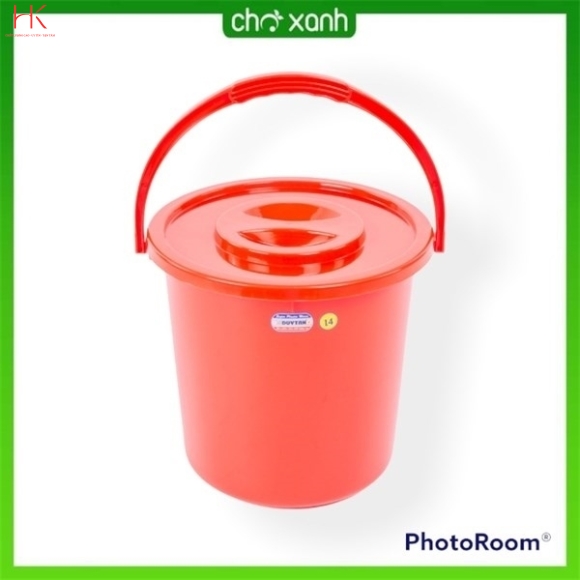 XÔ NHỰA CÓ NẮP DUY TÂN 14L