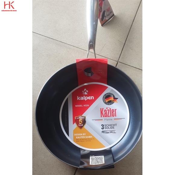 CHẢO INOX 3 LỚP LIỀN KHÓI KALPEN KAZLER 26CM