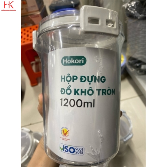 HỘP ĐỰNG ĐỒ KHÔ 1200ML HOKORI