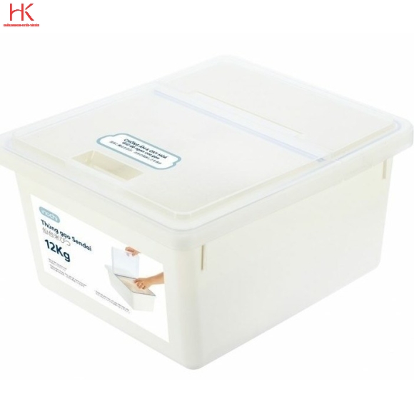 THÙNG ĐỰNG GẠO NHỰA INOCHI 12KG