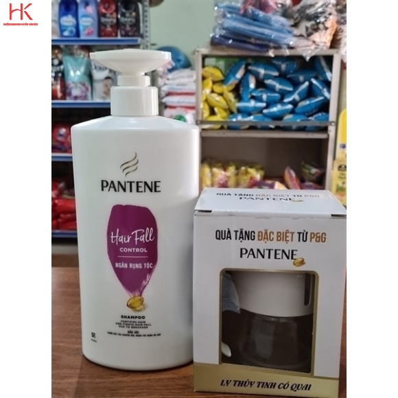 DẦU GỘI PANTENE 650ML \+ KM C\.ỐC THỦY TINH