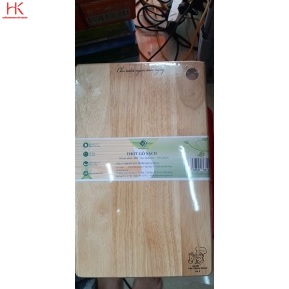 THỚT GỖ V\.THUẬN CAO SU C\.NHẬT TRUNG 345X220X20 013