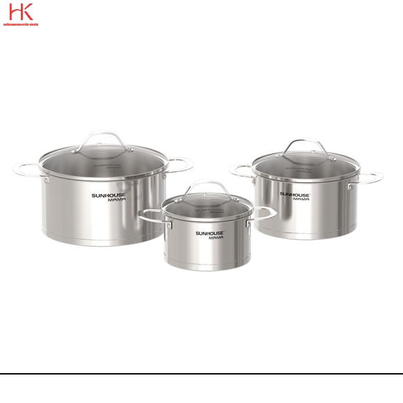 BỘ NỒI INOX 5 ĐÁY SUNHOUSE MAMA SHG502